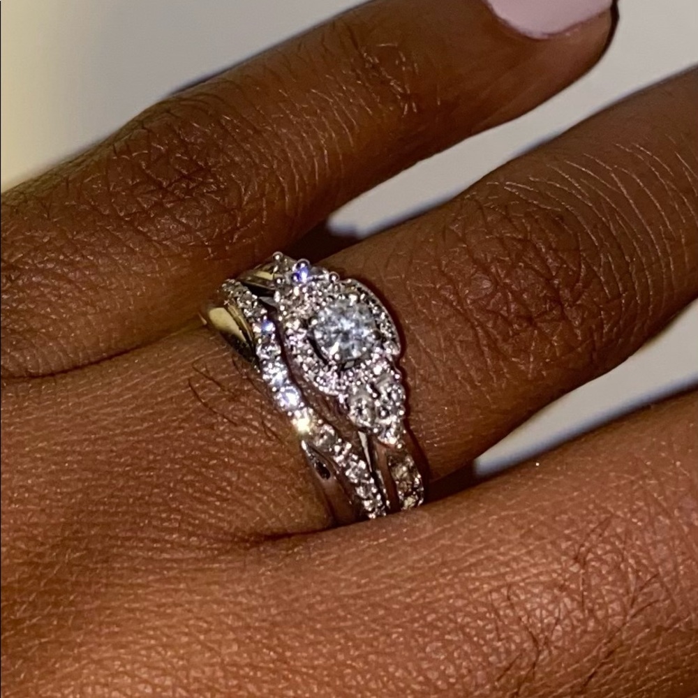 7 years old White Gold Diamond Bridal Set